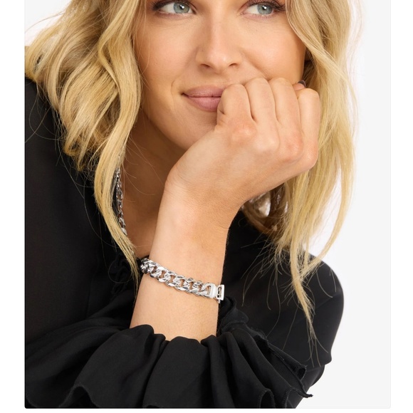 MELINDA MARIA DESIGNER JULIAN CUBAN CHAIN BRACELET, NEW WITHOUT TAGS - Picture 2 of 7